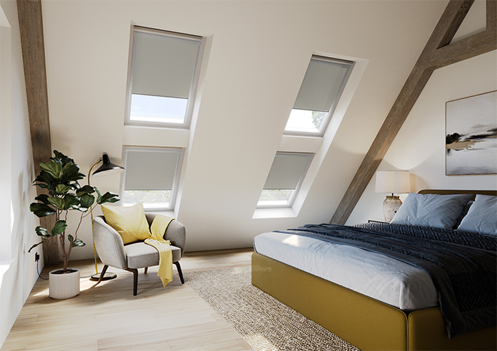 Trinity (Blackout), Oyster Grey - Loft Blind - Image 6